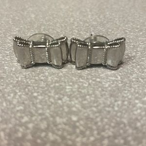 Kate Spade silver bow earrings